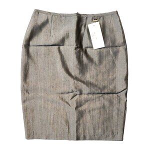 Richmond Grey Office Professional Business Skirt w/Split Sz 42 NWT
